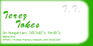 terez tokes business card